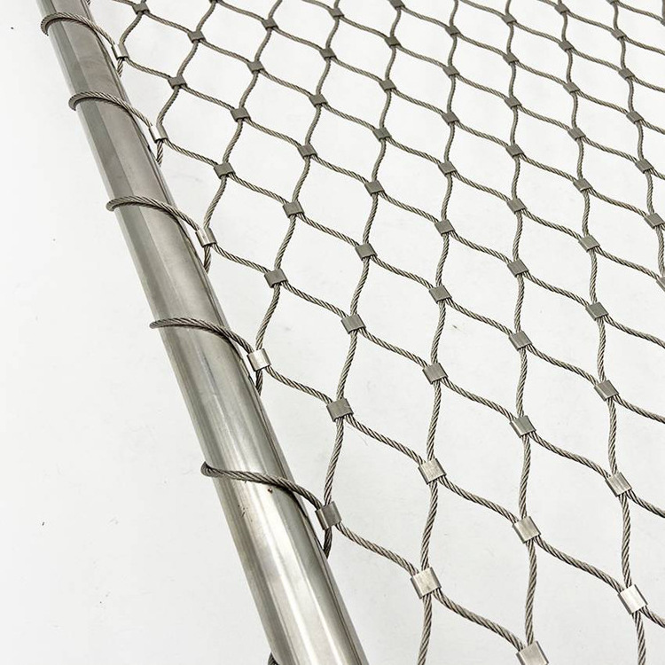 Stainless Steel Bird Netting Flexible Cable Pet Cages Ss Wire Rope Mesh Fence For Orangutan