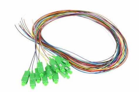 Fiber Optic Bundle Pigtail SC/APC Connector 12 Color 0.9mm SM FTTH Pigtail