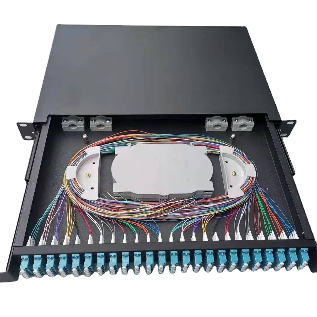 outdoor odf fiber optic patch panel 24 port lc fiber optic patch panel