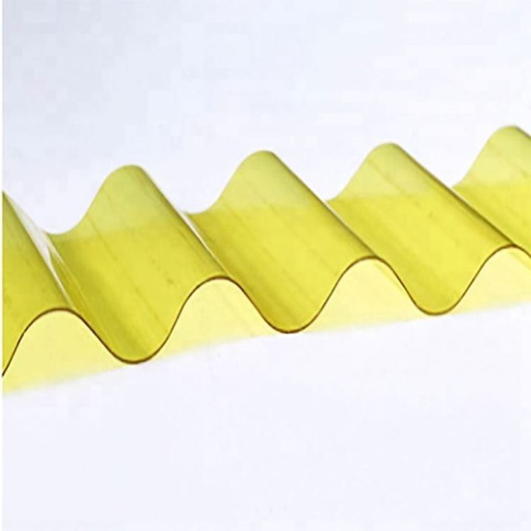 High Impact Strength Lightweight PC Corrugated Sheet Corrugated Polycarbonate Roofing Sheet