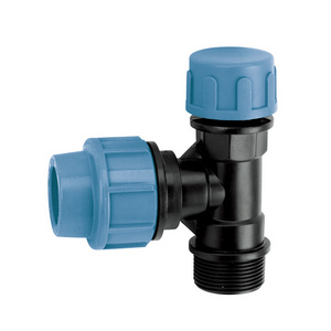 HDPE PP PIPE COMPRESSION FITTINGS WATER KNOCKOUT TRAP CLAMP SADDLES Ferrule with metal cutter