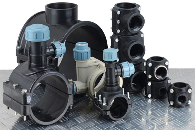 HIGH QUALITY ISO17885 ISO14236 BSP IRRIGATION PN16 HDPE PE Compression Fittings PP REDUCING TEE