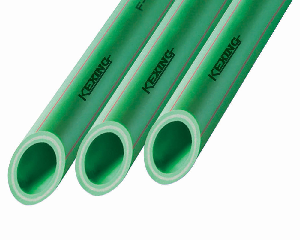 KEXING Germany Standard PPR fiber glass anti-bacterial pipe, plastic pipe,PP-R Pipe and Fittings