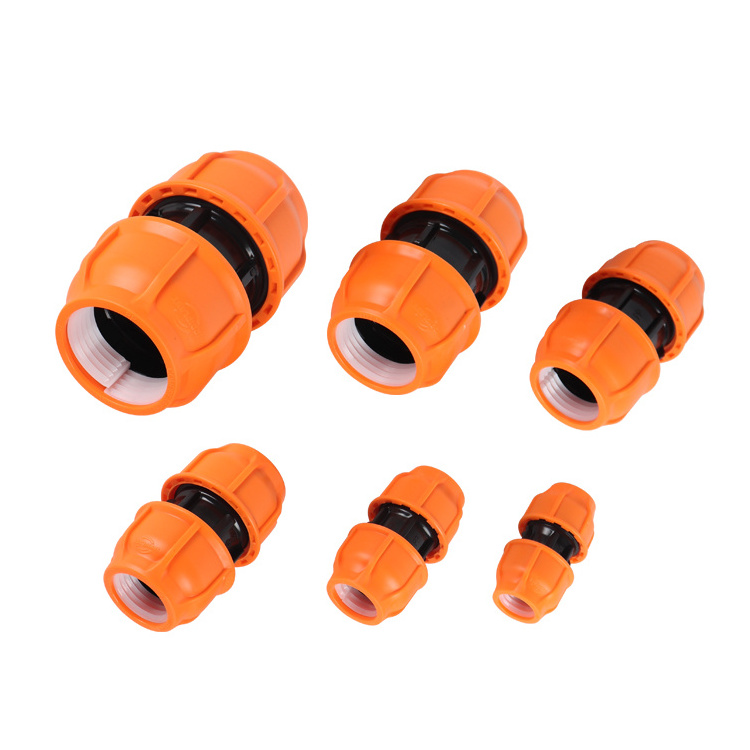 PP Compression fittings KEXING IRRIPLAST PN10 16BAR PLASTIC Coupling ISO17885 HDPE Irrigation Compression fittings PP