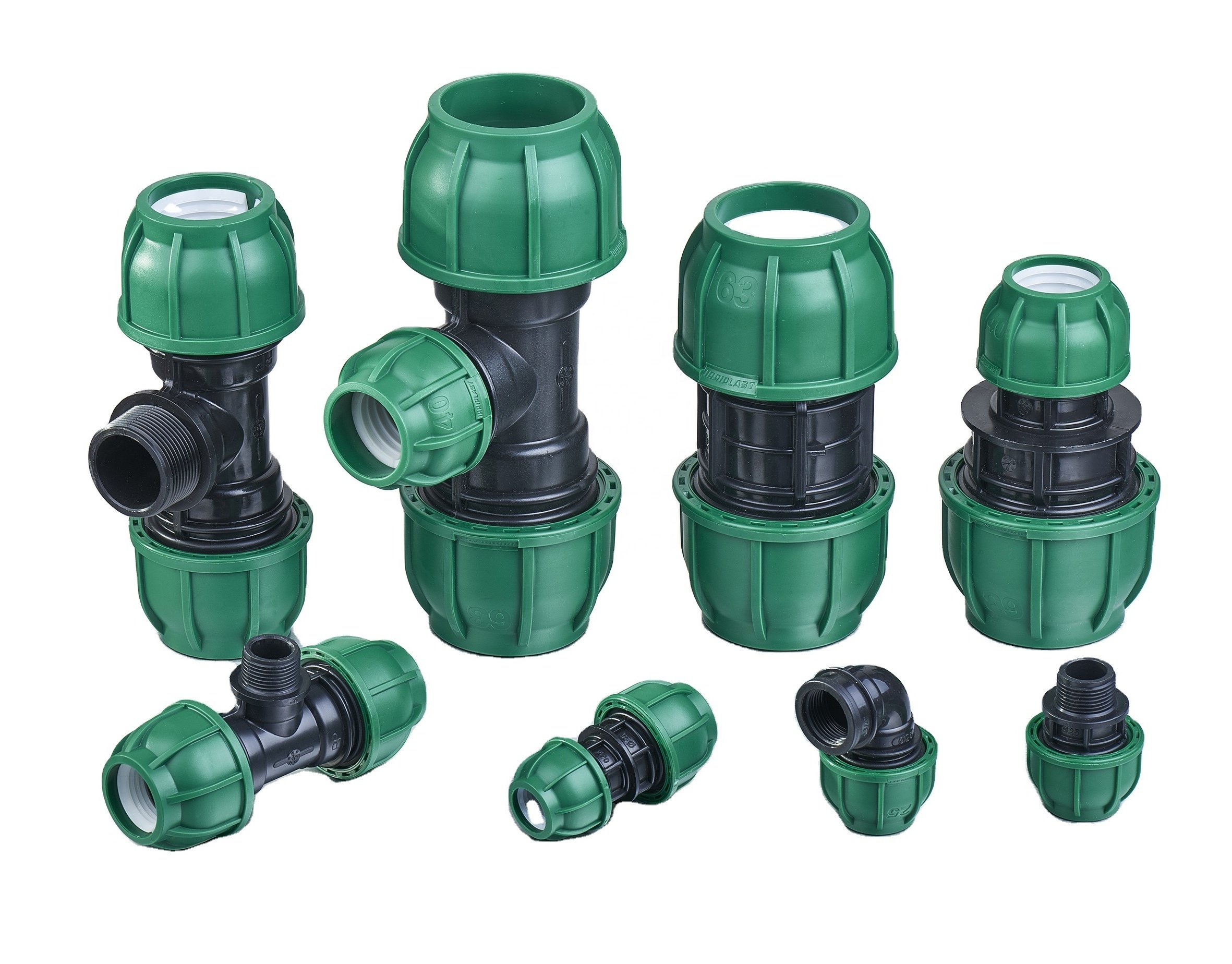 KEXING IRRIPLAST OEMISO17885 Irrigation CLAMP SADDLE plastic quick connector HDPE PP Compression Fittings