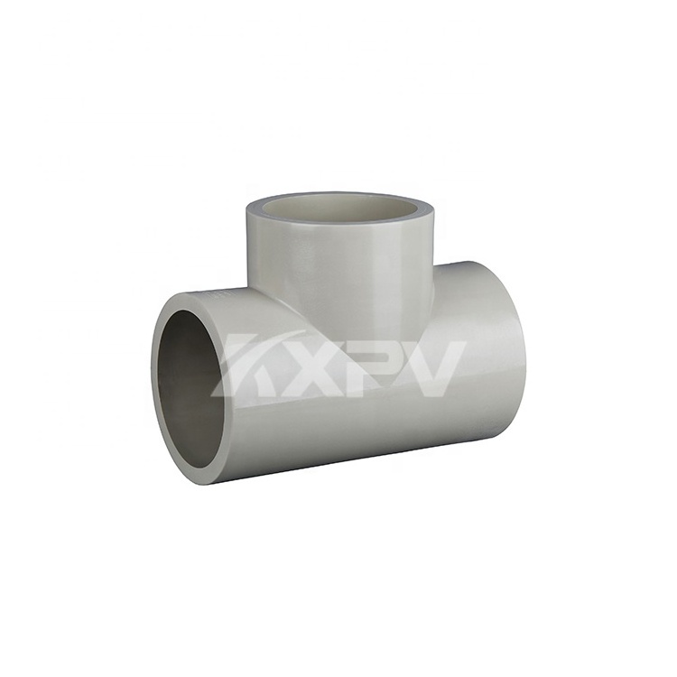 Factory Supply Low Price Industrial Chemical Pipe Fittings Plastic pph Butt Welding Tee