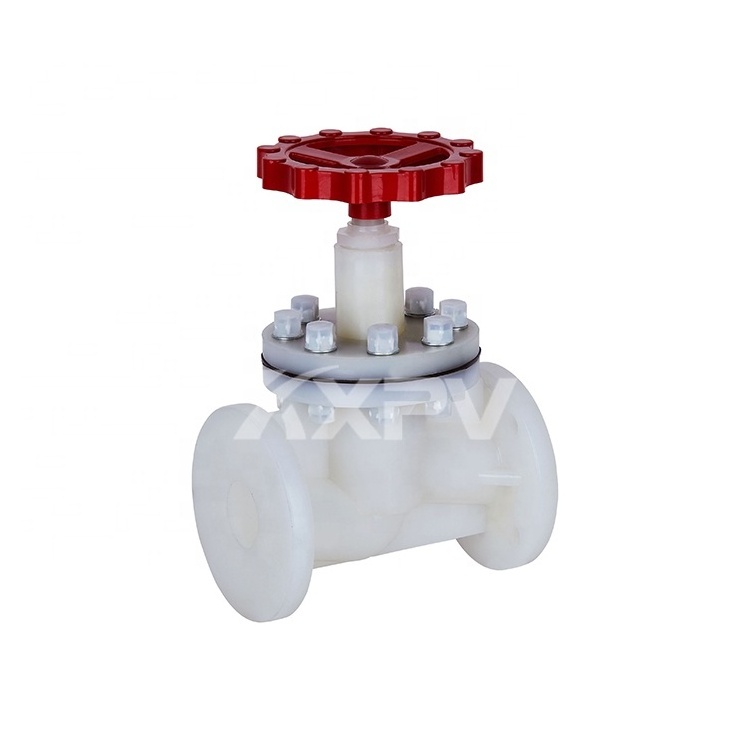 Cryogenic Plug Type Manual Shutoff Plastic PVDF Disc Flange Globe Valve