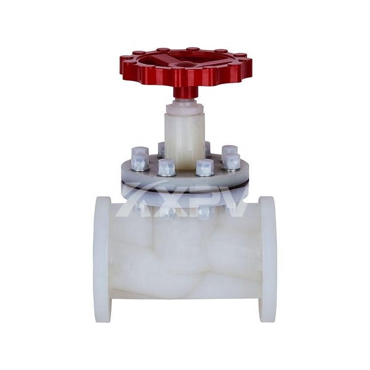 Cryogenic Plug Type Manual Shutoff Plastic PVDF Disc Flange Globe Valve