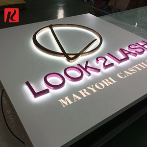 Kexian Custom 3D Letter Sign Board LED Illuminated Shop Name Board Backlit Letters Wall Signage Business Logo Led Sign