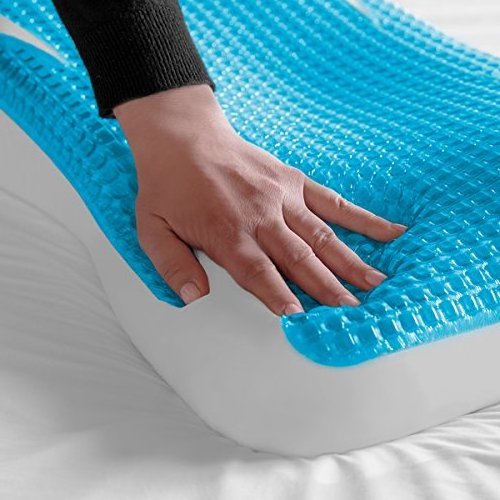 Gel Memory Foam Pillow 980g Mould 650g Gel Pad 100% Polyurethane OEM 60 Neck Rectangle Solid Blue 25 Days 1.5-2 Kg Memory Foam