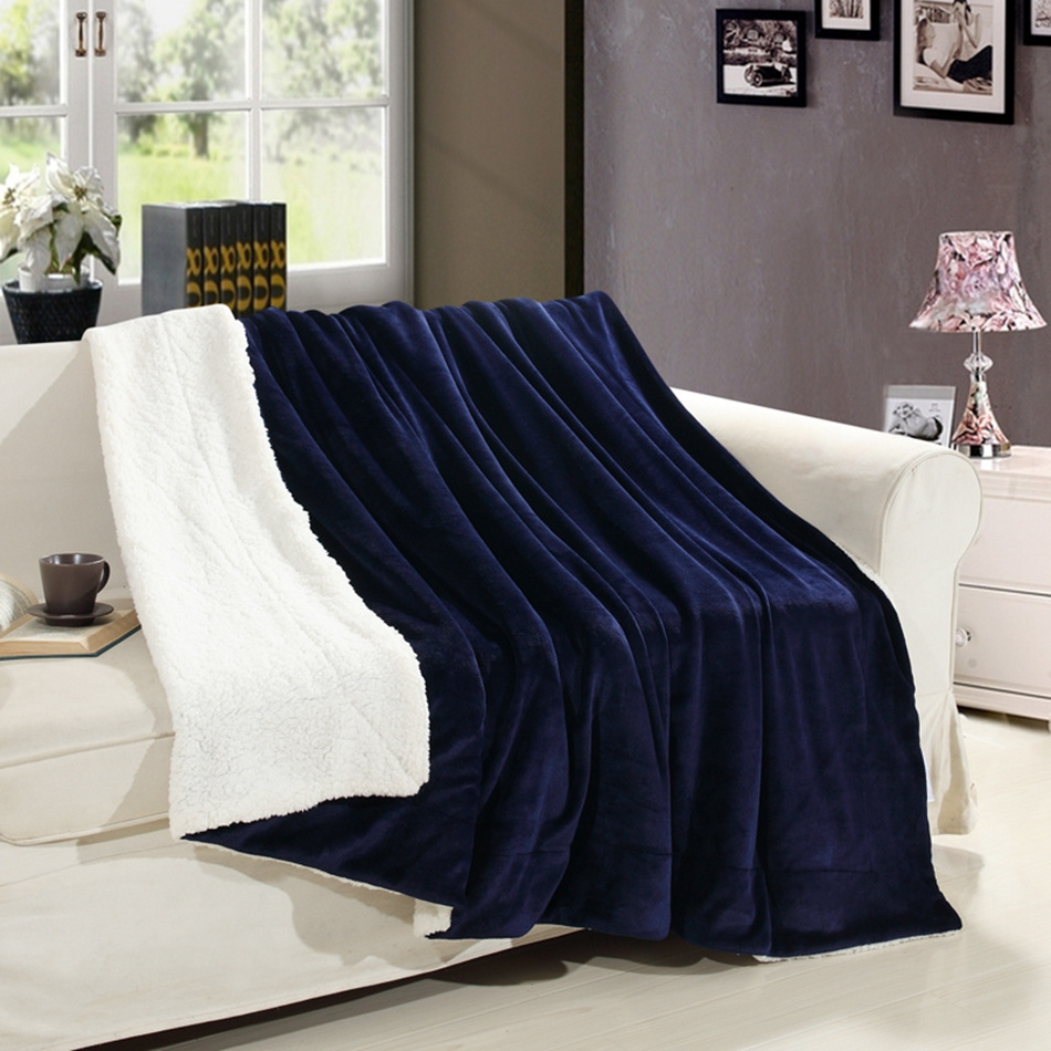 Throw Luxury Blanket Big Size Mink Raschel Blanket for Winter