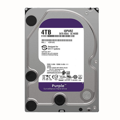 Purple 40PURZ 3.5" HDD 4TB Hard Drive Disk for Monitoring CCTV