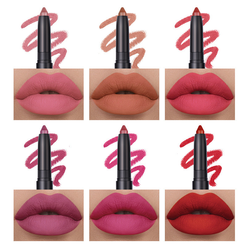 Langmanni / Langmanni Lipstick pen suit Six matte Velvet lipstick pen lipstick Makeup