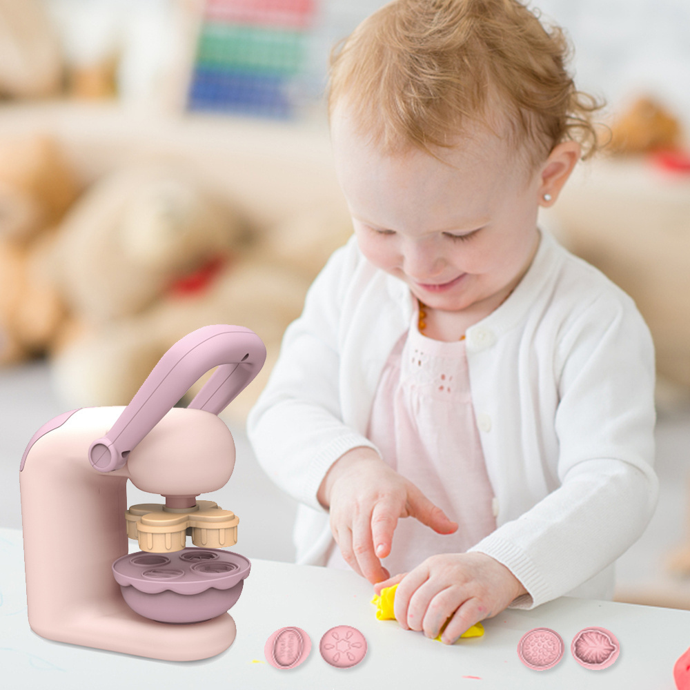 KUNYANG TOYS DIY Fabricated Cookie Machine Polymer Plasticine Modeling Clay Play Dough Toys