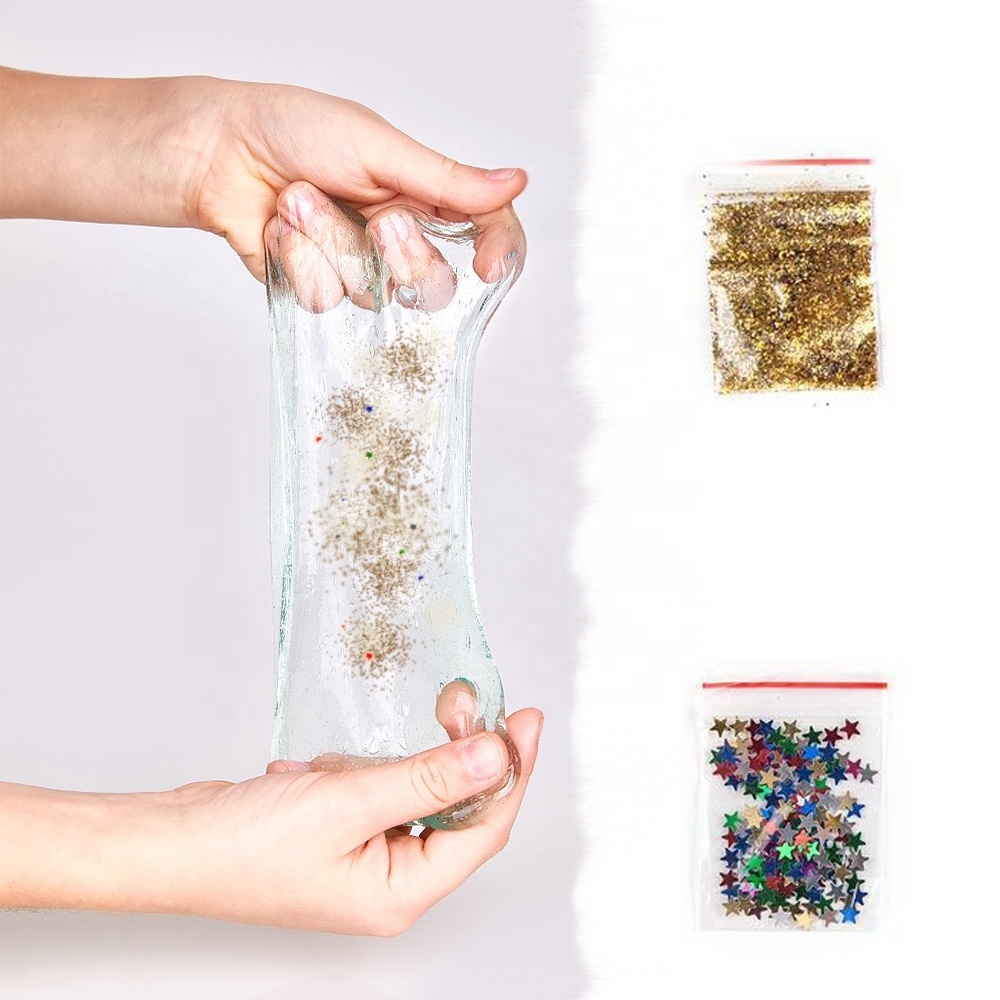 Mew Releases Toys Glitter Random Insect Diy Clear Glue Slime Toy With Safty Material