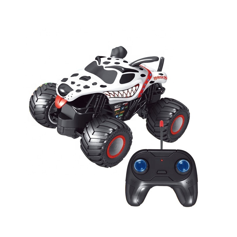 KUNYANG hot selling dalmatians shape off road kids children model radio control game big wheels remote control toys rc cars