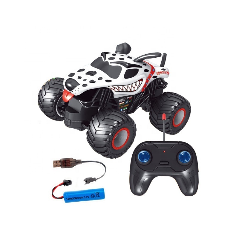 KUNYANG hot selling dalmatians shape off road kids children model radio control game big wheels remote control toys rc cars