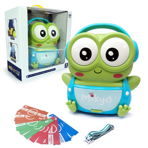 KUNYANG TOYS Musical Frog Fingerprint Touch Digital Custom Password ATM Savings Piggy Bank For Kids