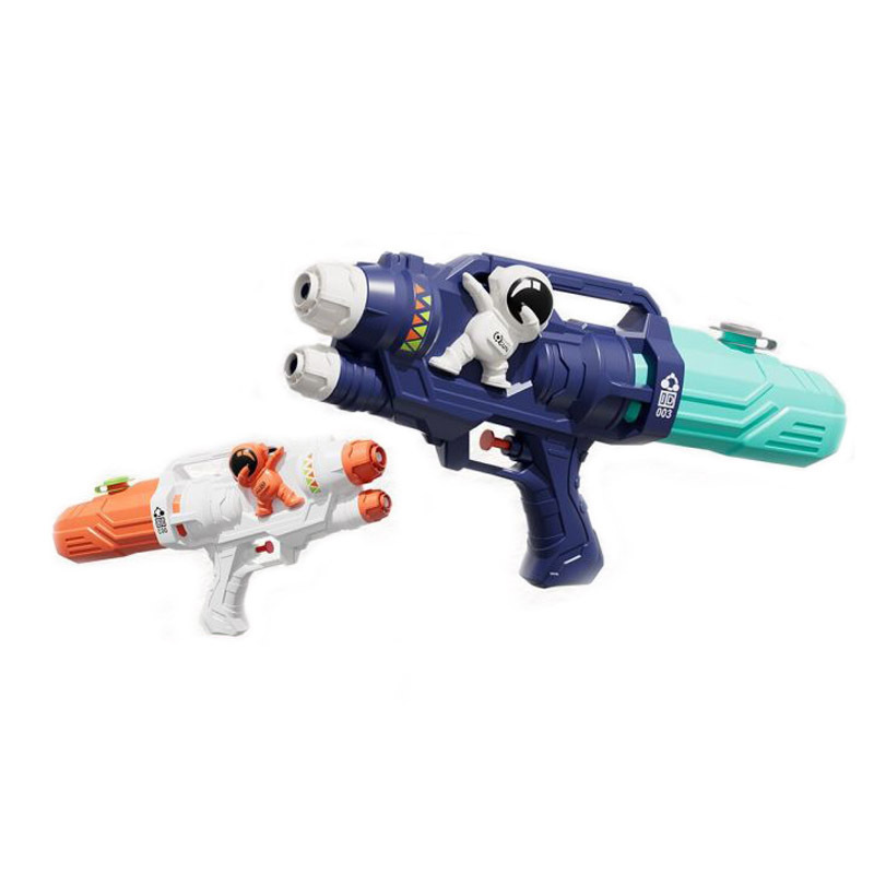 KUNYANG 2024 low price outdoor children shooting game double nozzle gun space shape big plastic wholesale water guns