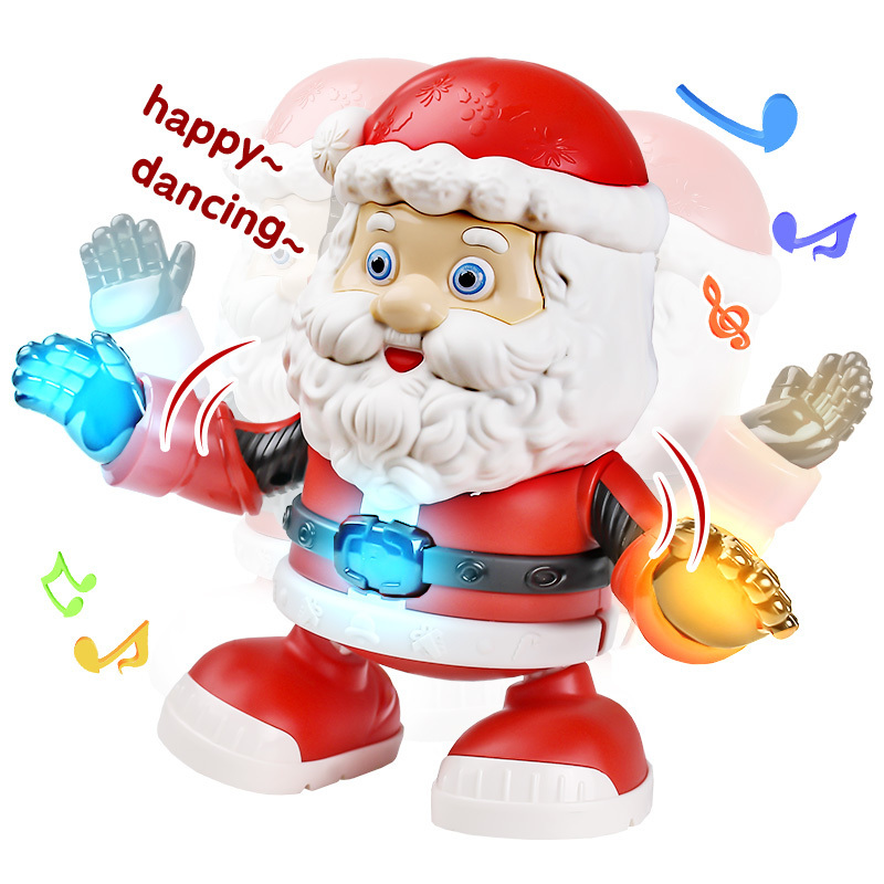 KUNYANG festivals decorations light battery operated baby musical singing dancing gifts christmas santa claus electrical toys