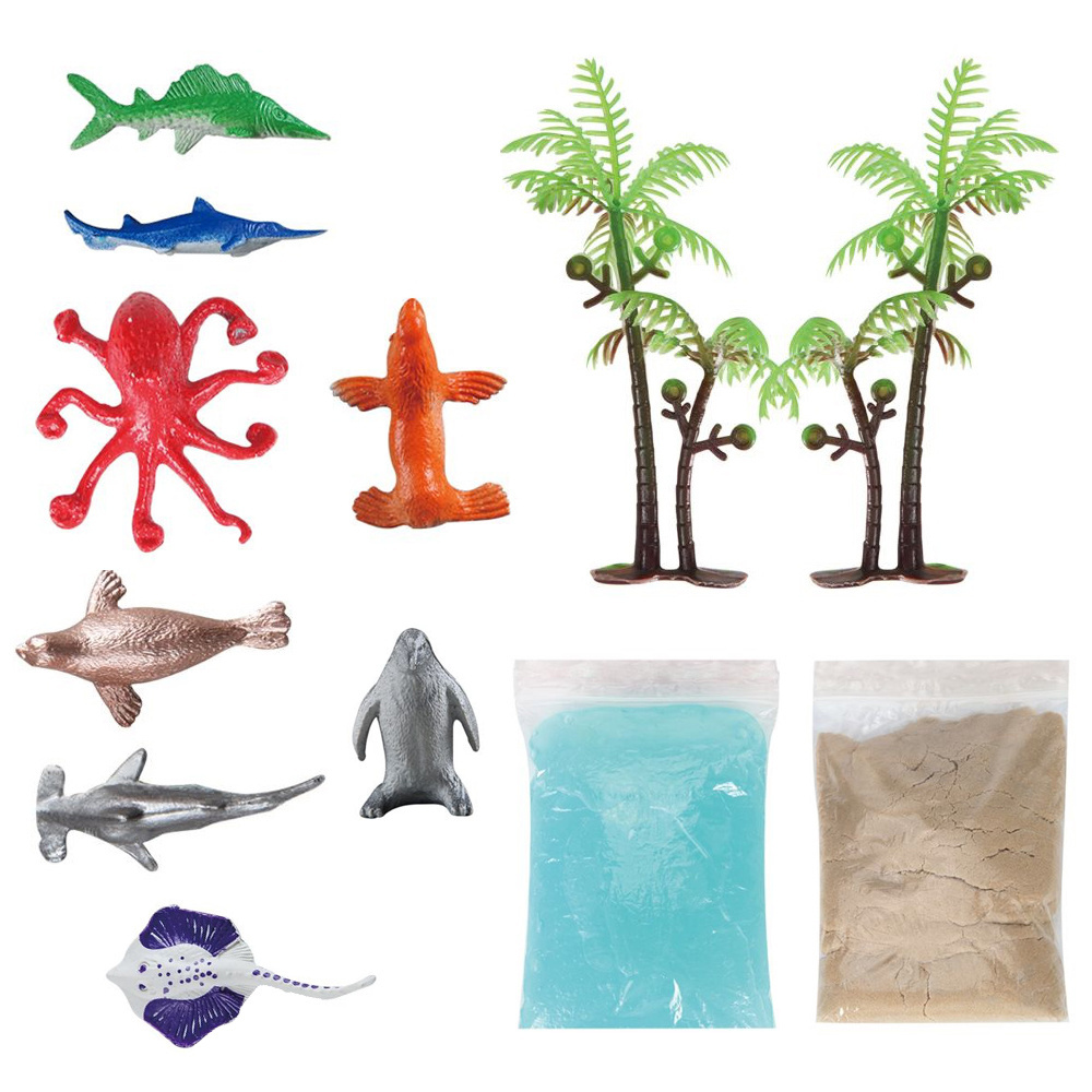 Sand Tree Sea Animals Accessories DIY Making Kit Slime Glue With Non Toxic Material