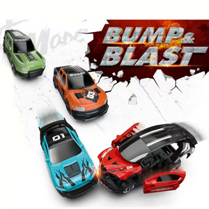 Kids Racing Vehicle Toys Small Cheap Car Assembling Blasting Bump Truck Pull Back Set with High Quality