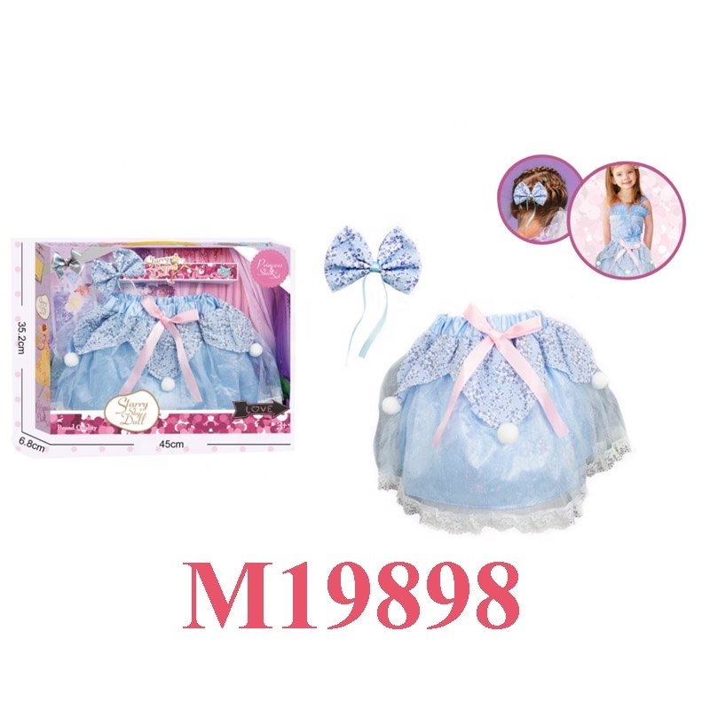 KUNYANG wholesale cheap kids party gift exquisite cosplay costume 3-5years old girls princess skirt princess toy set