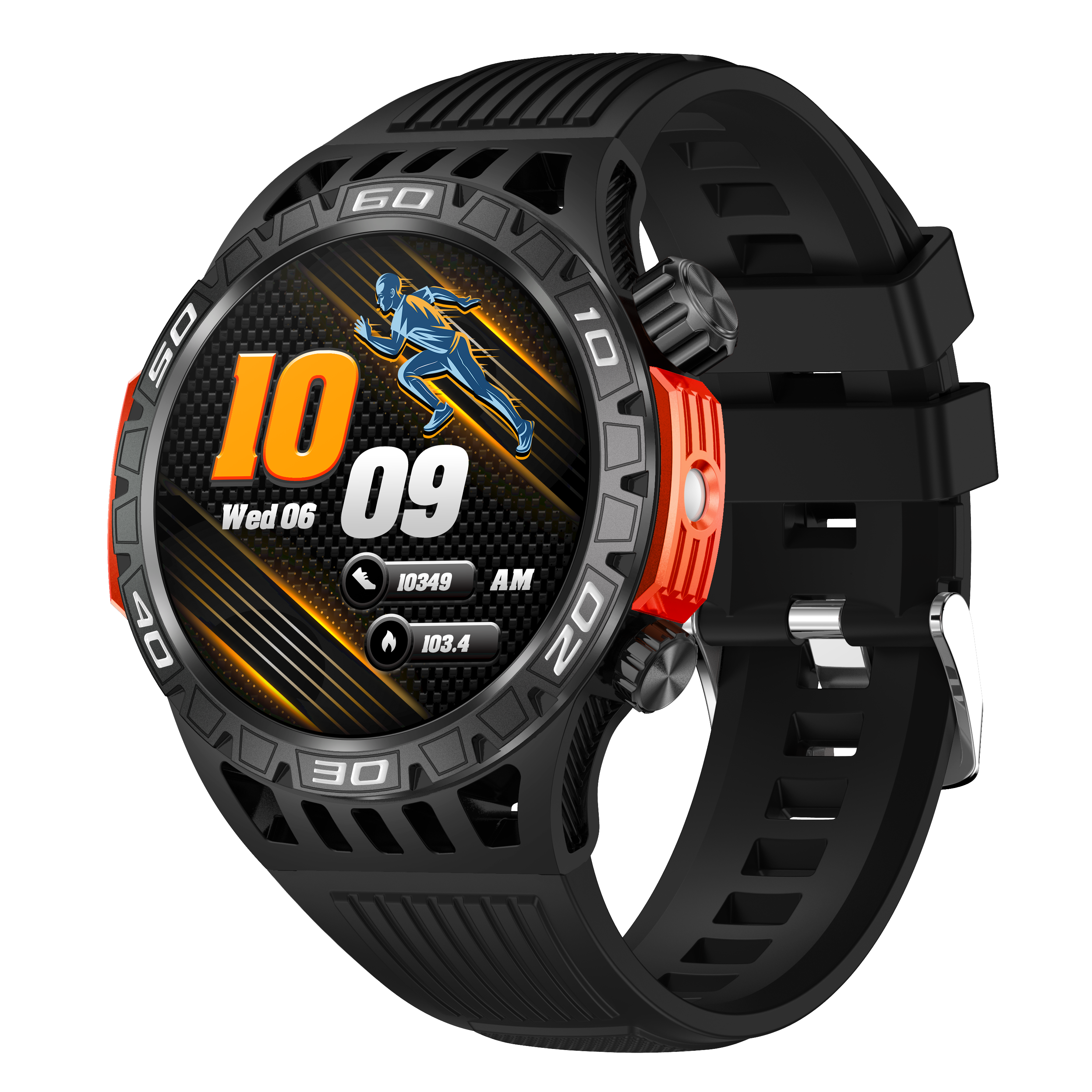 New Product SW53 BT Calling Smartwatch IP68 Waterproof Compass Flashlight 450 mAh Battery Outdoor Rugged Smart Watch For Men