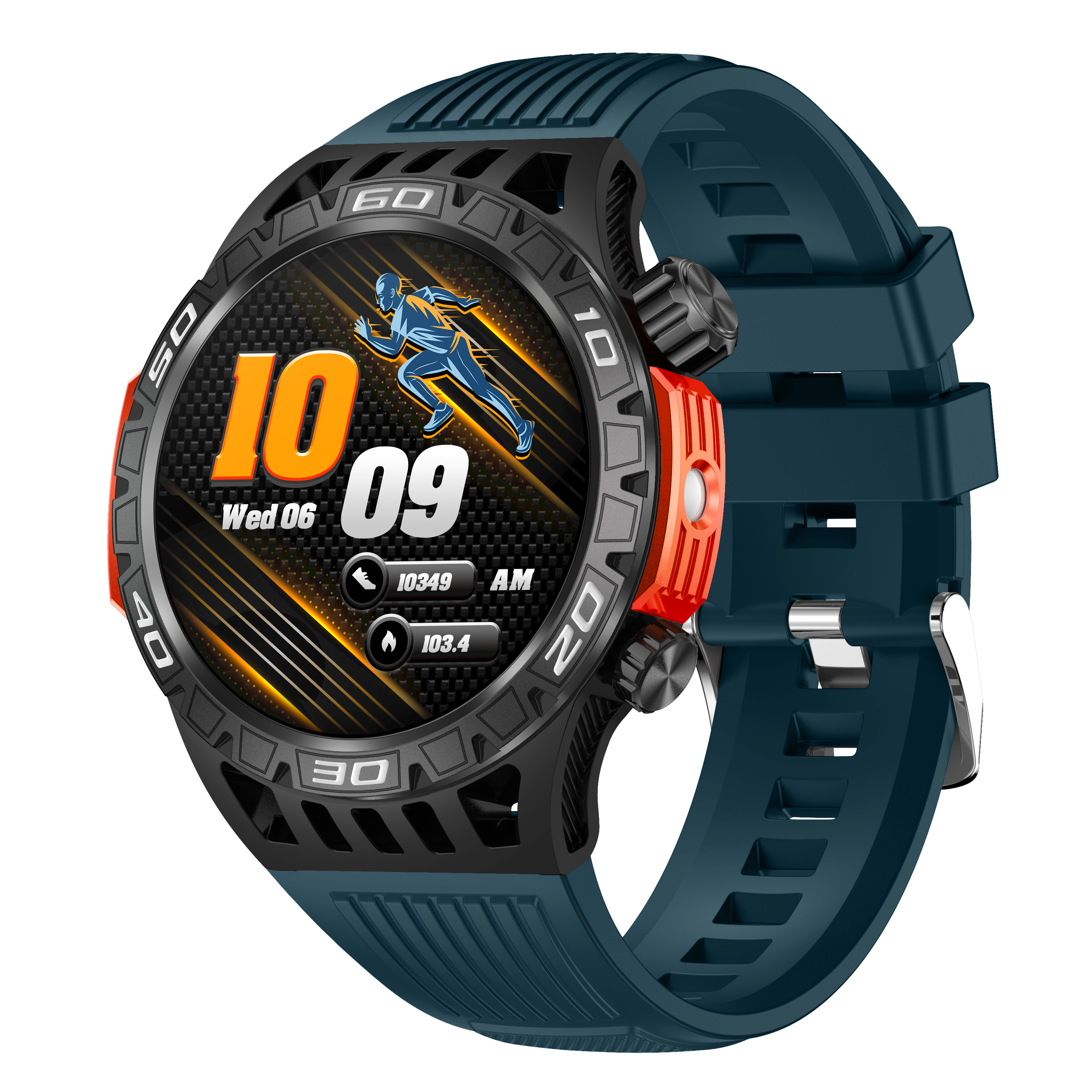 New Product SW53 BT Calling Smartwatch IP68 Waterproof Compass Flashlight 450 mAh Battery Outdoor Rugged Smart Watch For Men