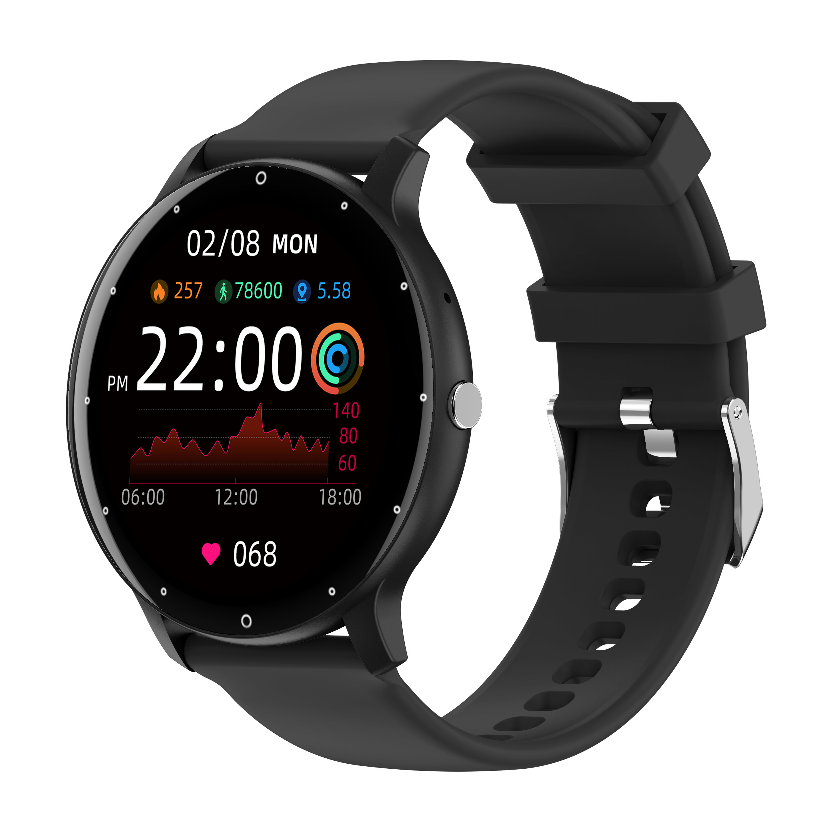 Kyboton KW15 Pro Round Smart Watch HR/BP/SPO2/Sleep 100+ sport mode IP67 Waterproof Fitness smartwatch For Men and Women