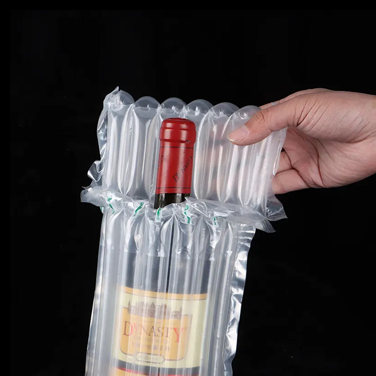 Plastic Wine Bags Portable Inflatable Air Packaging Bag Cushioning Wrap Column Wine Bottle Protector