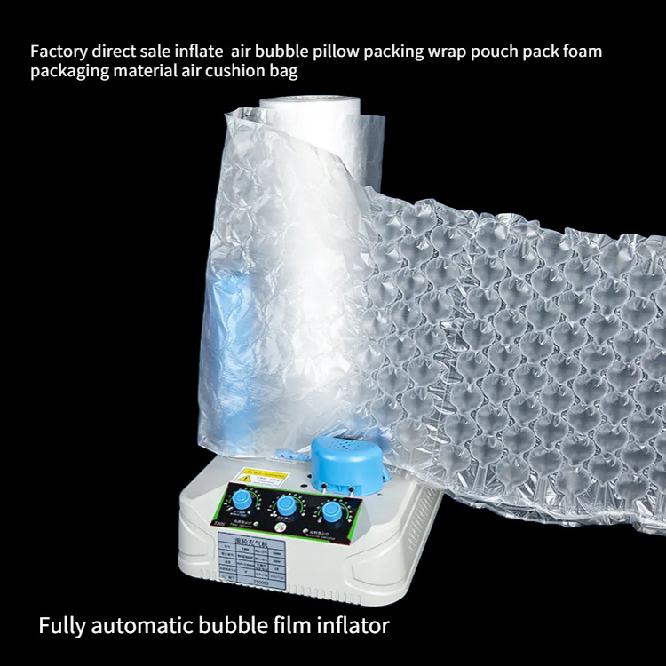 Bubble Roll Air Bubble Bag Cushion Film Bubble roll Wrap Making Lightweight Air Cushion Machine Air Bag Inflator Filling Machine