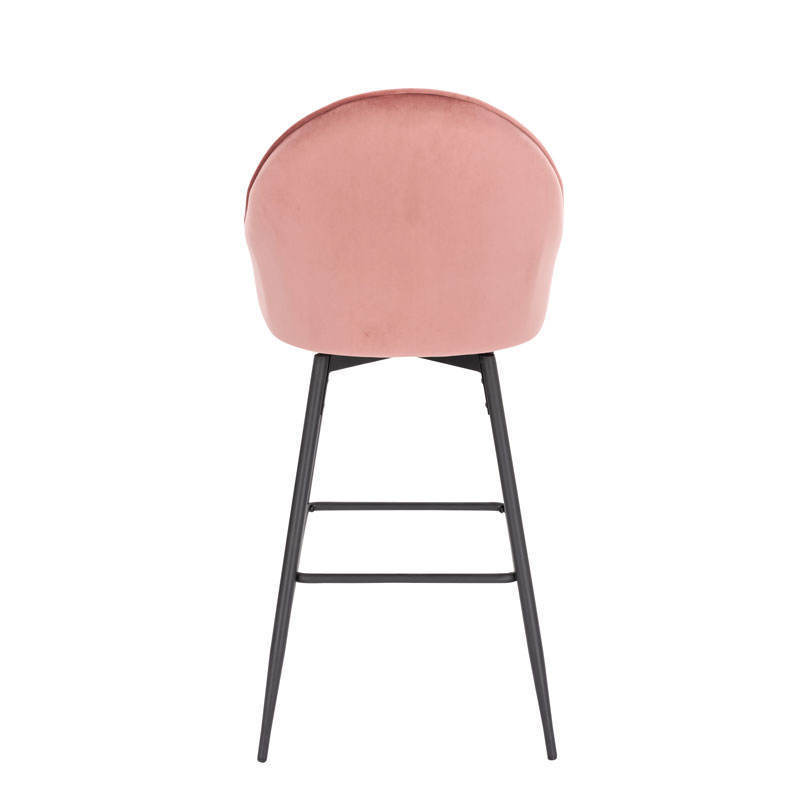 Wholesale Nordic Luxury Modern Breakfast Velvet Leather High Counter Chairs Bar Stools for Kitchen Restaurant