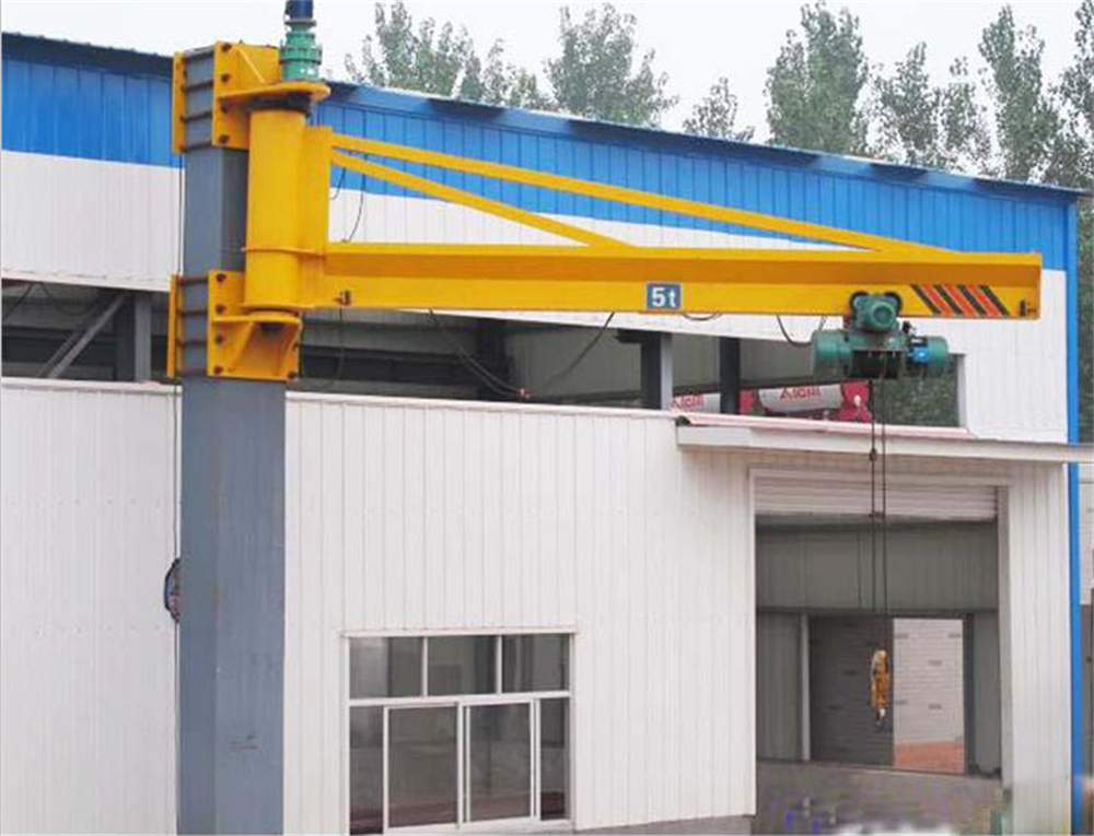 kaiyuan10 ton electric hoist jib crane with cantilever swinging loading arms Max Yellow Egypt Custom Moment Orange Customized