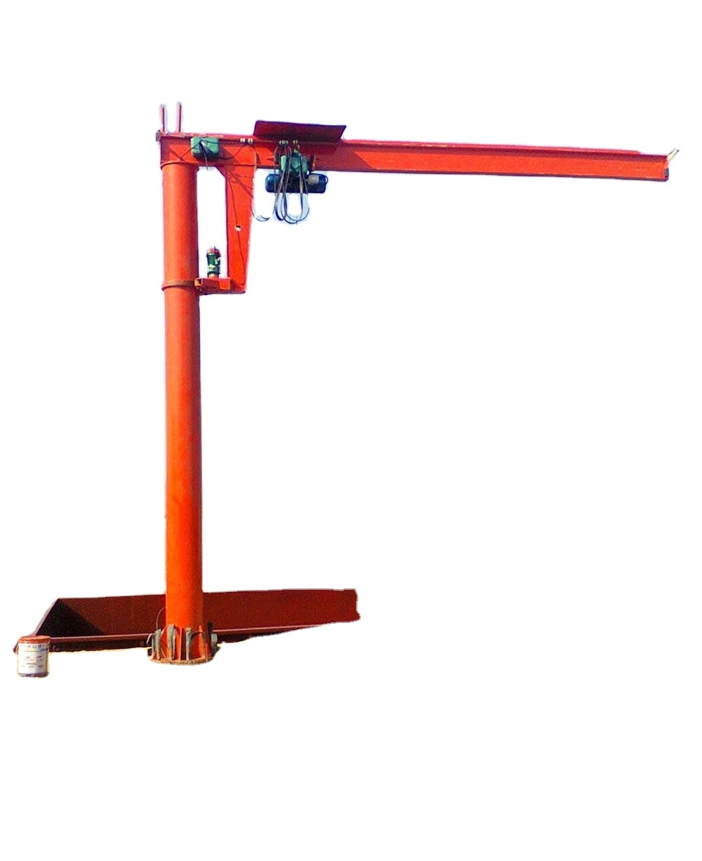 kaiyuan10 ton electric hoist jib crane with cantilever swinging loading arms Max Yellow Egypt Custom Moment Orange Customized