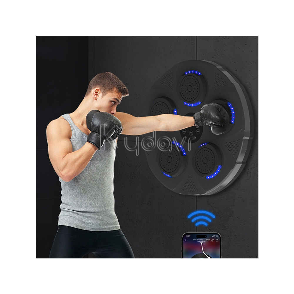 Indoor electronic mini smart onepunch boxing reaction target trainer game wall mounted music boxing machine