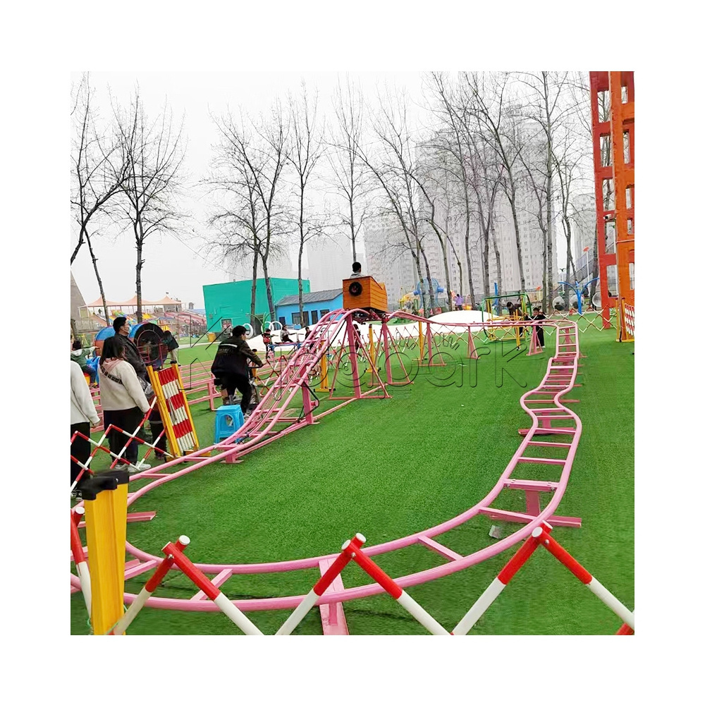 Cheap commercial amusement kid's park garden mini backyard parent-child entertainment ride roller coaster for sale