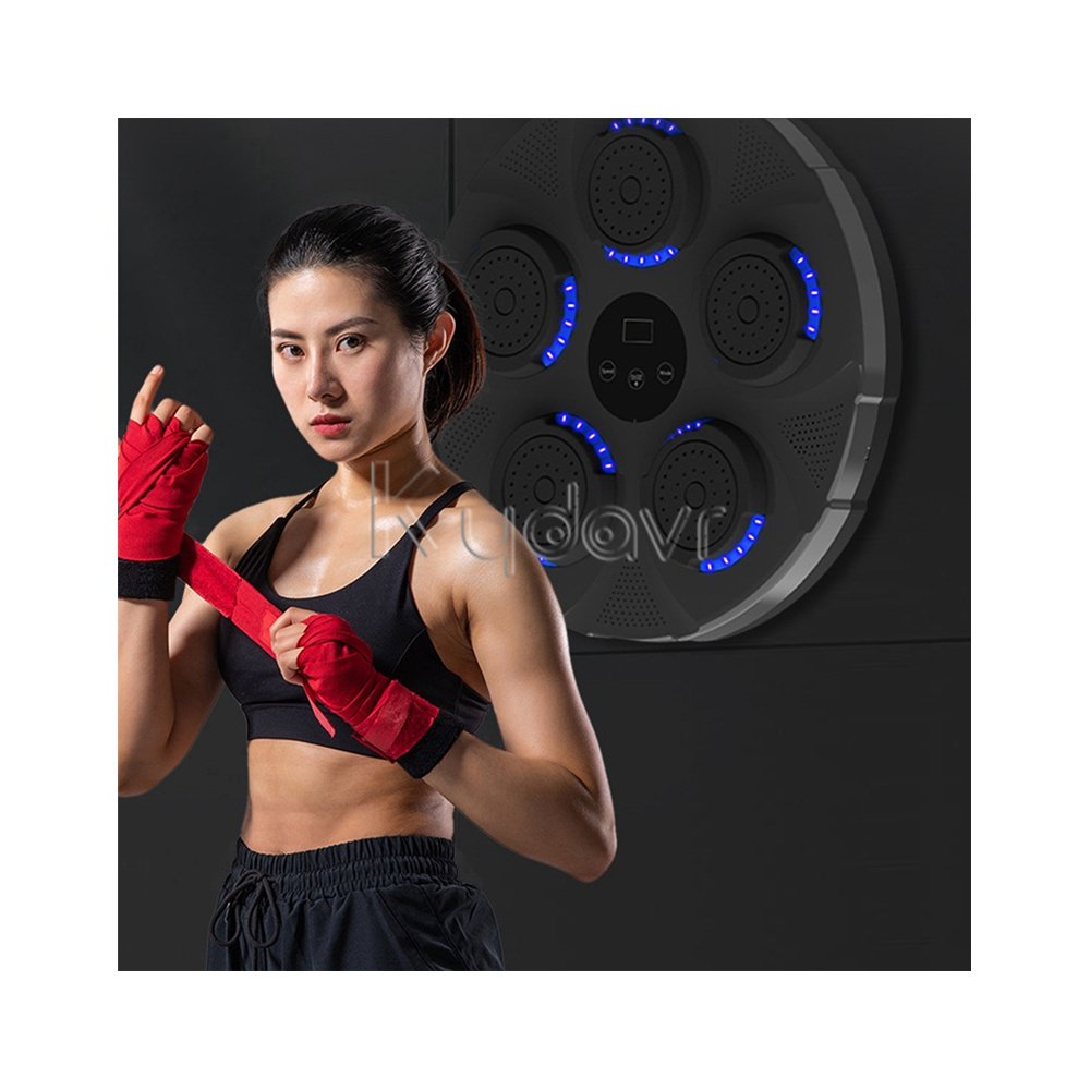 Indoor electronic mini smart onepunch boxing reaction target trainer game wall mounted music boxing machine