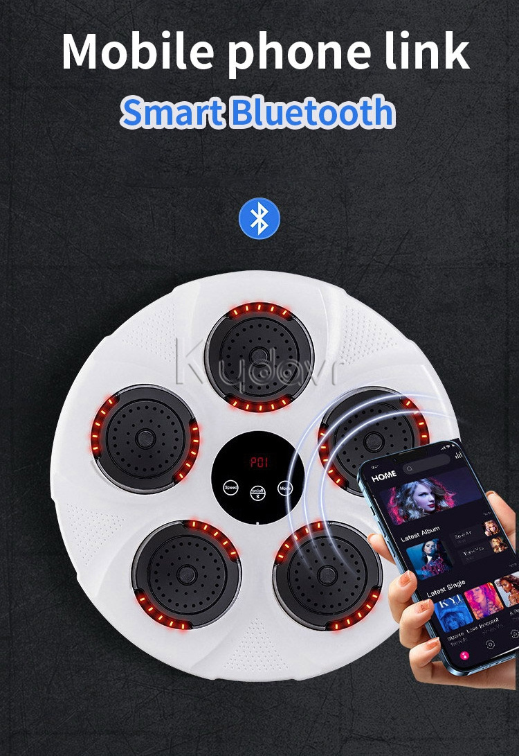 Indoor electronic mini smart onepunch boxing reaction target trainer game wall mounted music boxing machine