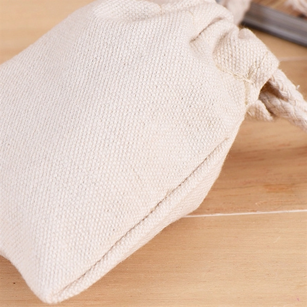 Compact Canvas Bag with Drawstring Closure Versatile, Durable, and Ideal for Small Items and Gifts 3.5 x 4.7 Inch