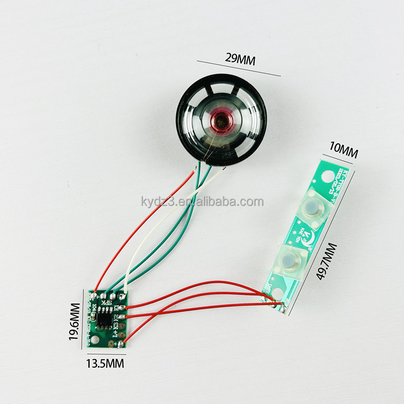 KY customized 3 songs twist car pcb sound cob board toys one music chip toy pcba circuit board baby car