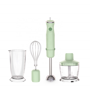 Variable Speed Control Home Kitchen OEM Milkshake Food Processor Hand Blender with Whisk Chopper Blending Cup