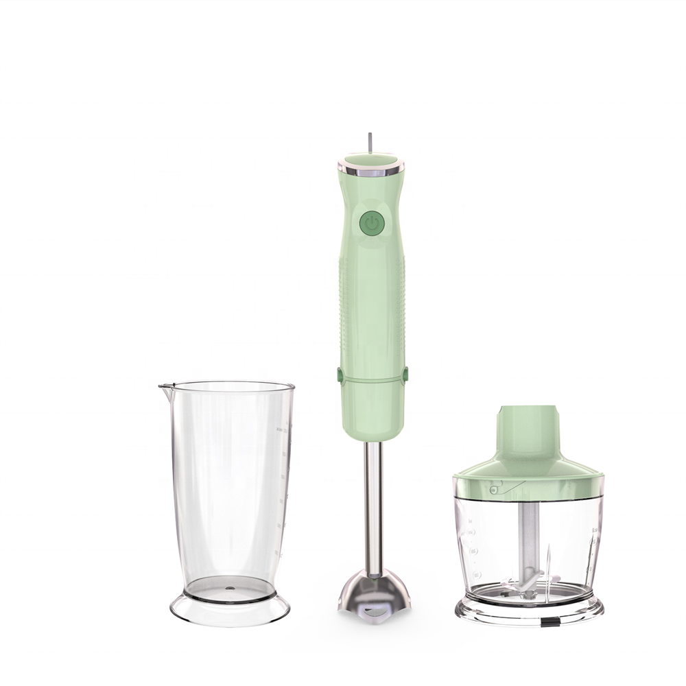 Variable Speed Control Home Kitchen OEM Milkshake Food Processor Hand Blender with Whisk Chopper Blending Cup