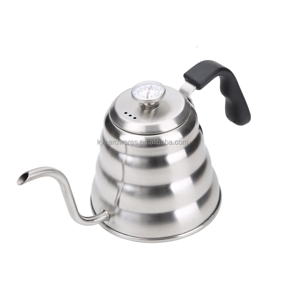 hot sale built-in thermometer Stainless Steel Pour Over Coffee Drip Kettle Gooseneck Kettle