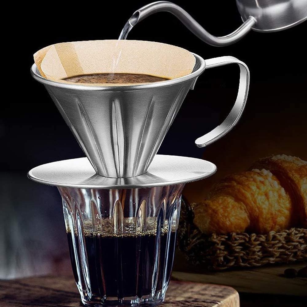 High Quality Stainless Steel Coffee Dripper for pour over coffee filter