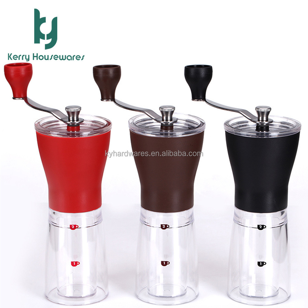 plastic manual coffee grinder