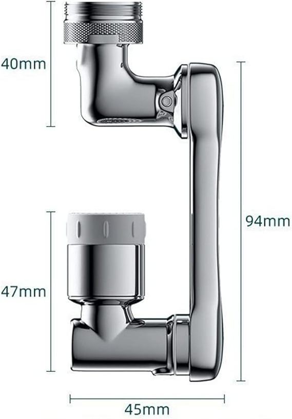 Flexible Nozzle Anti-Splash Kitchen Basin Faucets Tap Extender Sprayer Head Aerator Extender