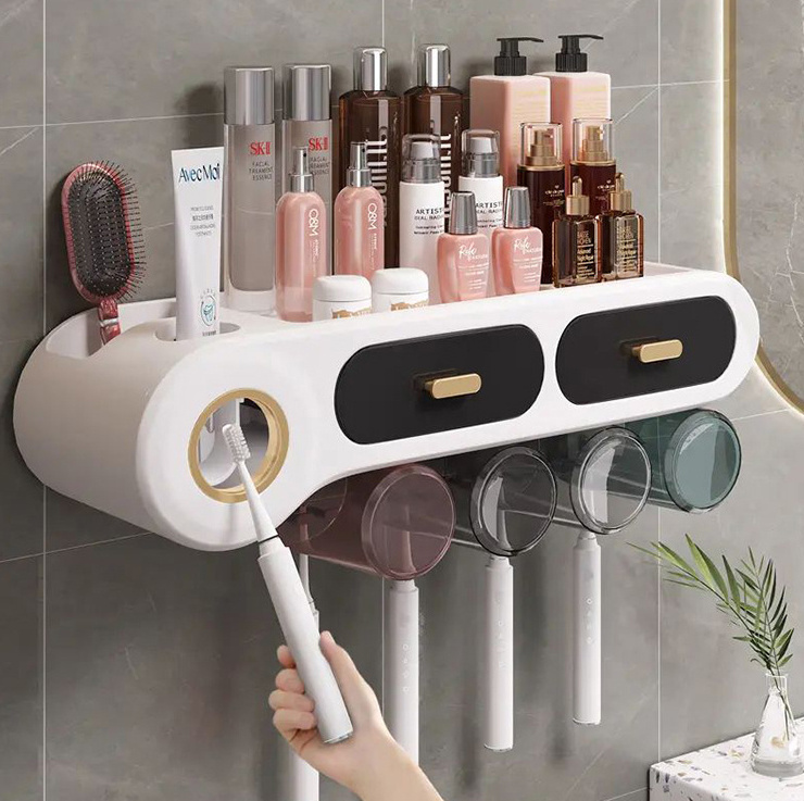 factory custom shower suction cup shelf basket one second install no drilling wall mounted suction cup toothbrush holder