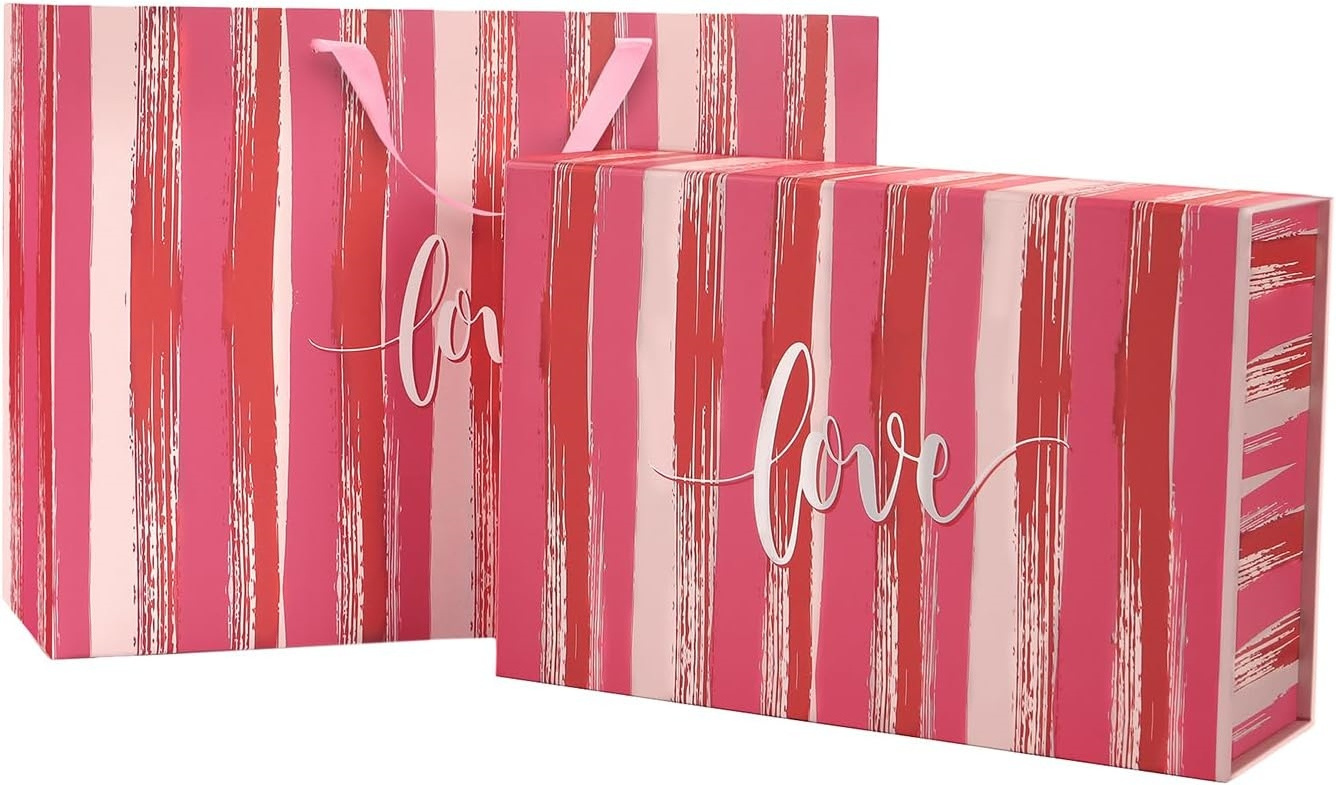 Custom logo wedding gift boxes magnetic Valentines 's Day cardboard paper jewelry gift boxes for presents luxury