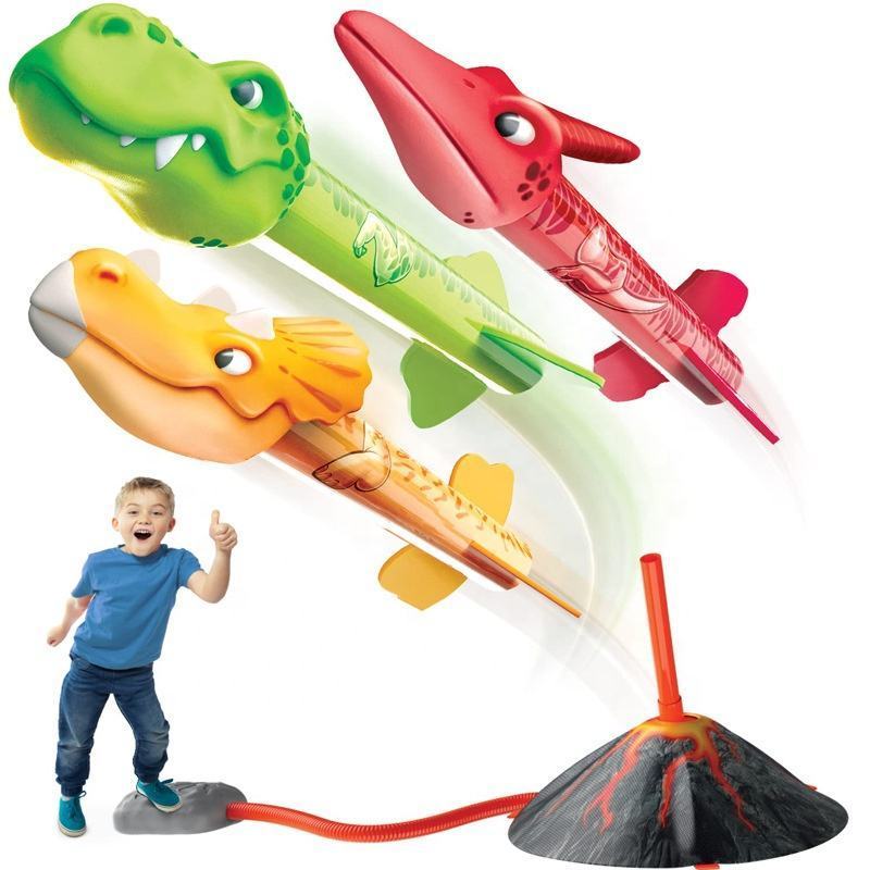 Factory Dinosaur Rocket Launcher Toy outdoor play game toy for kids